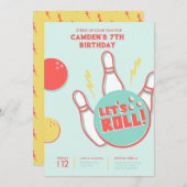 Invitation à une soirée bowling (Devant / Derrière)