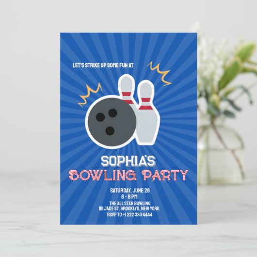 Invitation à une soirée bowling 4 (Debout devant)