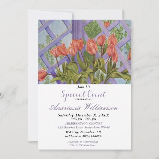 INVITATION À UNE SOIRÉE BRUNCH (Devant)