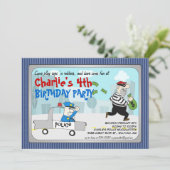 Invitation à une soirée caricature pour les flics (Debout devant)