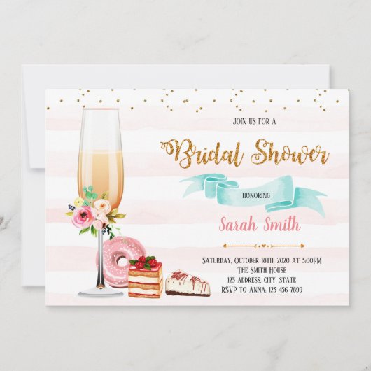 Invitation à une soirée champenoise et de desserts (Devant)