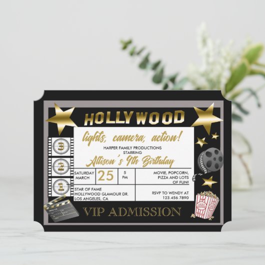 Invitation à une soirée cinéma (Debout devant)