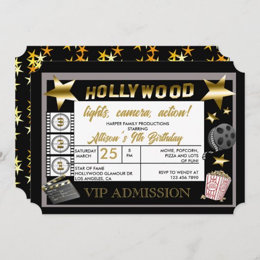 Invitation à une soirée cinéma (Devant / Derrière)