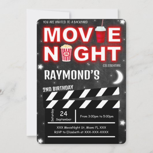 Invitation à une soirée cinéma (Devant)