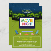Invitation à une soirée cinéma dans la cour (Devant / Derrière)