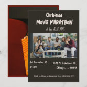 Invitation à une soirée cinéma de Noël (Devant / Derrière)