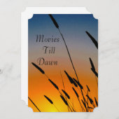 Invitation à une soirée cinéma et jeux (Devant / Derrière)