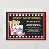 Invitation à une soirée cinéma pour un anniversair (Devant)