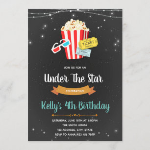Invitation à une soirée cinéma sous les étoiles