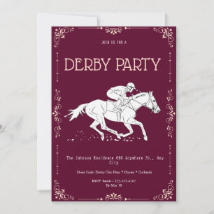 Invitation à une soirée classique de Derby du Kent