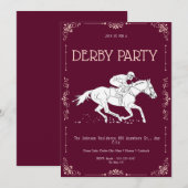 Invitation à une soirée classique de Derby du Kent (Devant / Derrière)