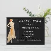Invitation à une soirée cocktail (Debout devant)