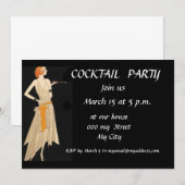 Invitation à une soirée cocktail (Devant / Derrière)