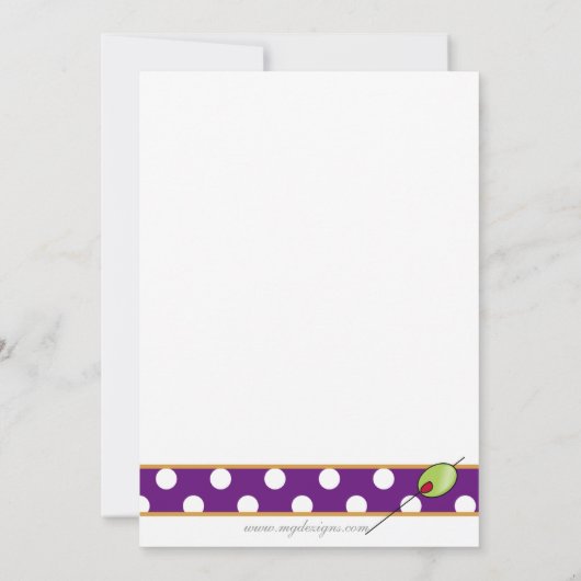 Invitation à une soirée cocktail (Dos)