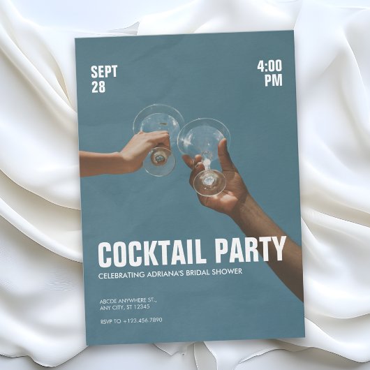 Invitation à une soirée cocktail