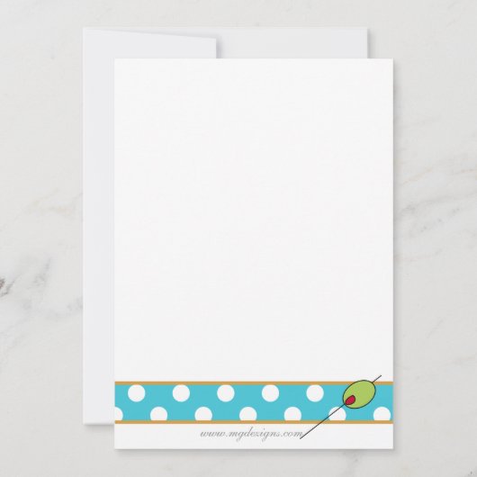 Invitation à une soirée cocktail (Dos)