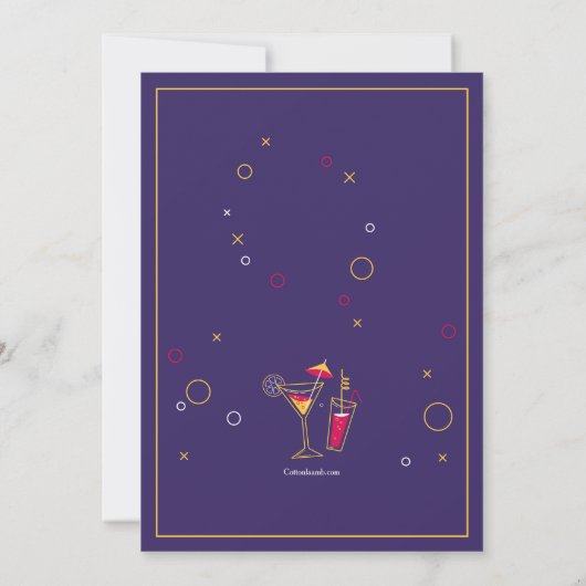 Invitation à une soirée cocktail (Dos)
