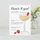 Invitation à une soirée cocktail d'anniversaire (Debout devant)