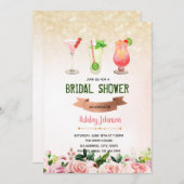 Invitation à une soirée cocktail de fiançailles (Devant / Derrière)