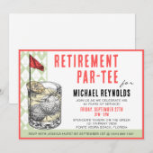 Invitation à une soirée cocktail de golf (Devant / Derrière)