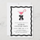 Invitation à une soirée cocktail de Noël (Devant)