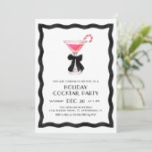 Invitation à une soirée cocktail de Noël (Debout devant)