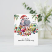 Invitation à une Soirée Cocktail de Noël Tropical (Debout devant)