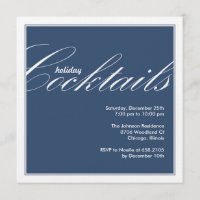 Invitation à une soirée cocktail de vacances moder