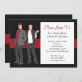 Invitation à une soirée cocktail gay (Devant / Derrière)