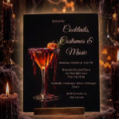 Invitation à une soirée cocktail Halloween