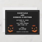 Invitation à une soirée cocktail Halloween (Devant)