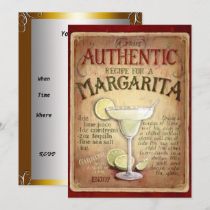 Invitation à une soirée cocktail Margarita
