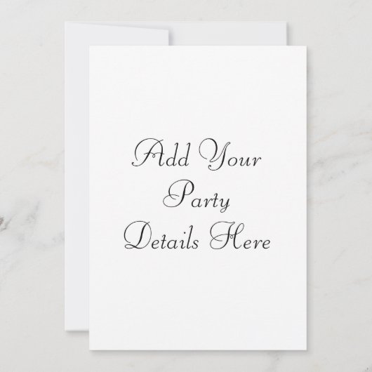 Invitation à une soirée cocktail Martini (Dos)