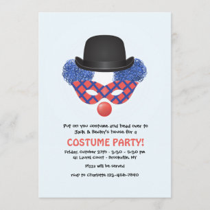 Invitation à une soirée costumée