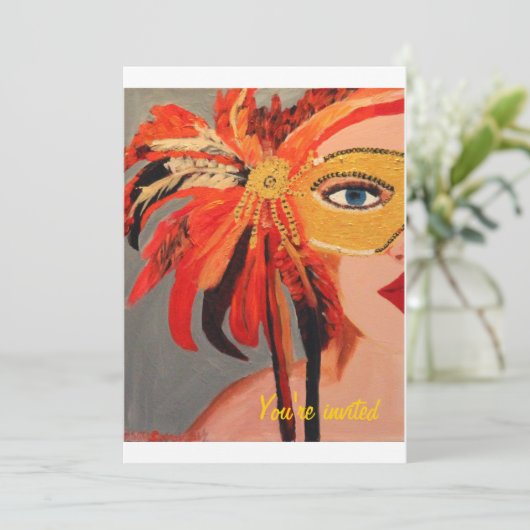 Invitation à une soirée costumée (Debout devant)