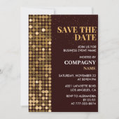 Invitation à une soirée d'affaires À retenir Or (Devant)
