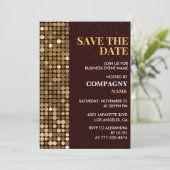Invitation à une soirée d'affaires À retenir Or (Debout devant)