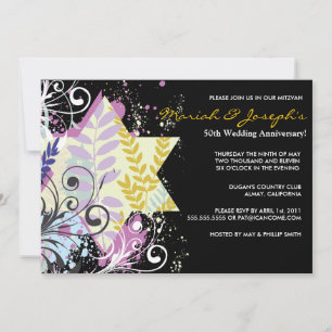 Invitation à une soirée d'anniversaire de mariage 