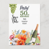 Invitation à une soirée d'anniversaire des 50 ans  (Devant)