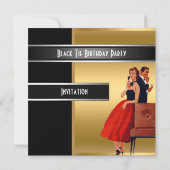 Invitation à une soirée d'anniversaire en tenue de (Dos)