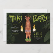 Invitation à une soirée d'anniversaire Tiki Luau (Devant)