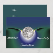 Invitation à une soirée dansante (Devant / Derrière)