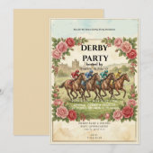Invitation à une soirée dansante Kentucky Derby Th (Devant / Derrière)