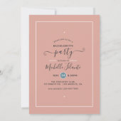 Invitation à une soirée de Bachelorette African Am (Dos)