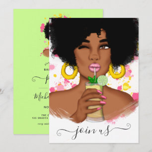 Invitation à une soirée de bachelorette d'été