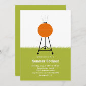 Invitation à une soirée de barbecue d'été (Devant / Derrière)