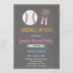 Invitation à une soirée de baseball ou de ballon