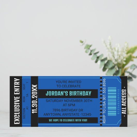 Invitation à une soirée de billets | Invitation à (Debout devant)