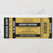 Invitation à une soirée de billets | Invitations à (Devant)