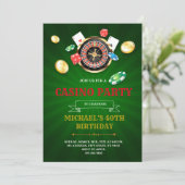 Invitation à une soirée de bingo bunco de casino (Debout devant)